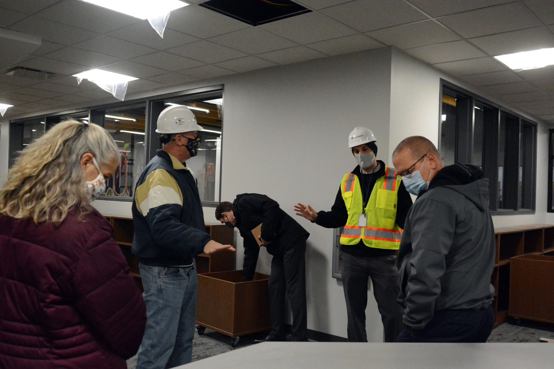 Tour of Jack Young Middle School construction, Dec. 7